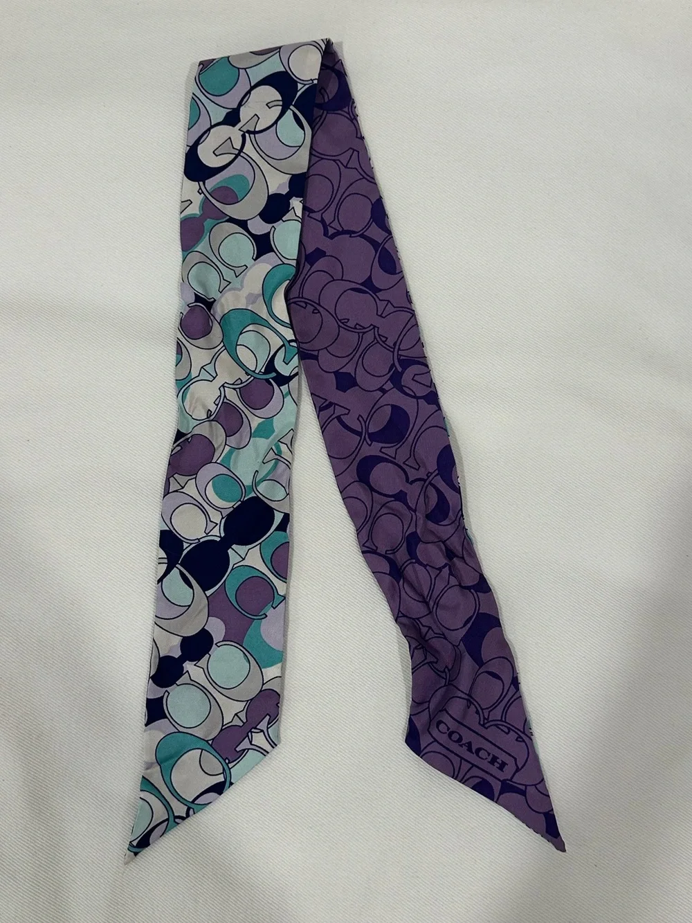 Coach Silk Bag Scarf